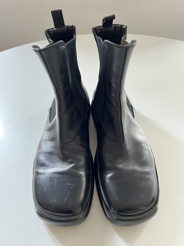 Prada leder boots schuhe - prada,
