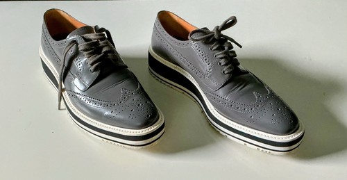 Prada damen halbschuh grau - prada,