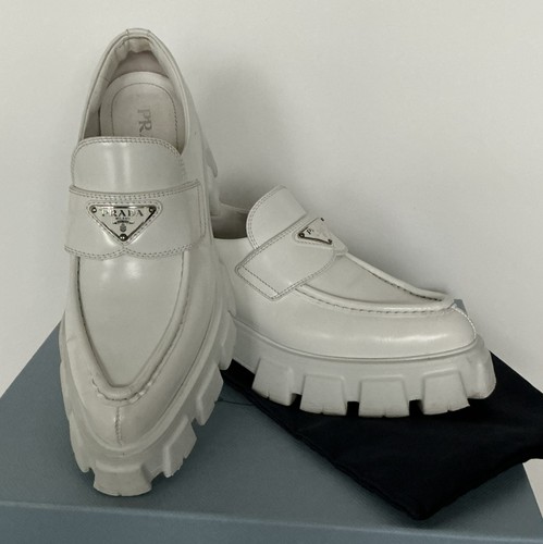 Prada monolith loafer schuhe - loafer, /
