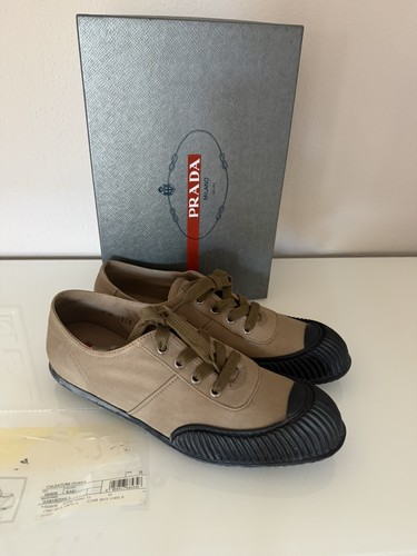 Prada canvas cap toe sneaker - canvas,