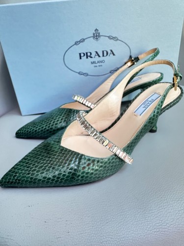 Prada schuhe slingpumps python - slingpumps,