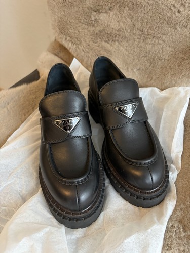 Prada loafer double chocolate - prada,