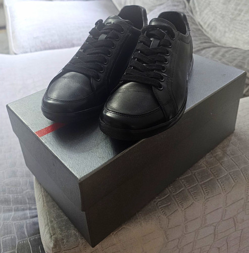 Prada herren leder sneaker - leder,