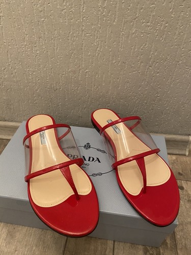 Prada sandaletten 40 rot - sandaletten,