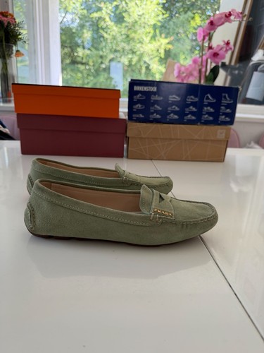 Prada suede driving loafers - suede,