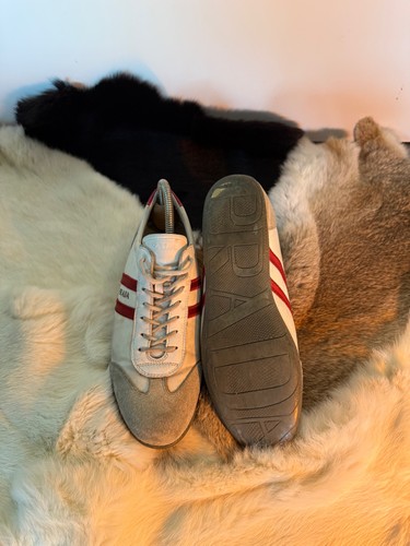 Vintage prada rot weiß - gr., 38