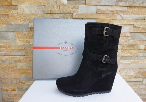 Prada keil stiefeletten - prada,
